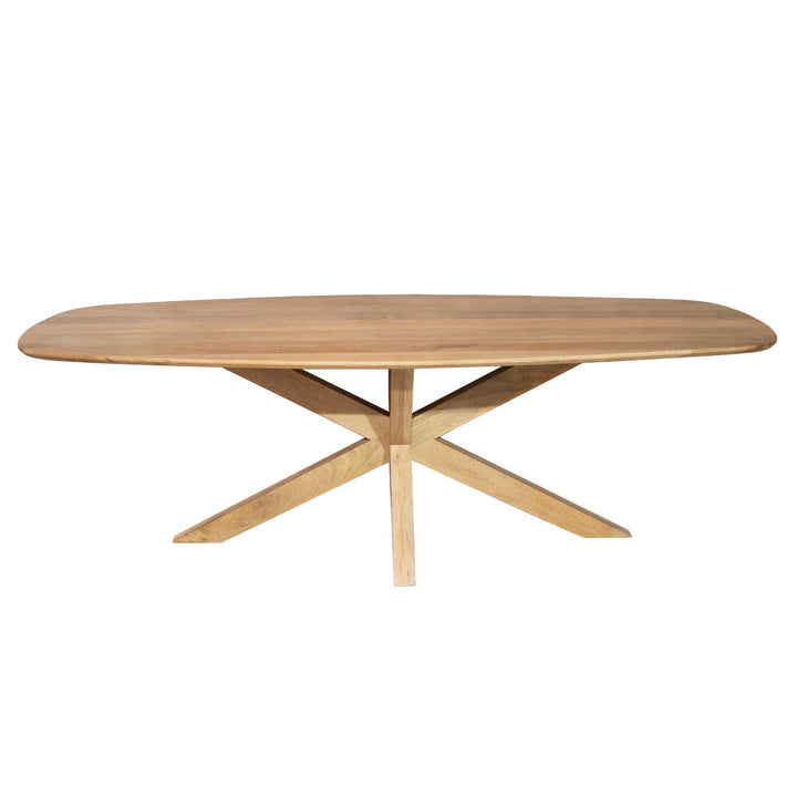 Deens ovale eettafel Nina Naturel Mangohout 210 cm