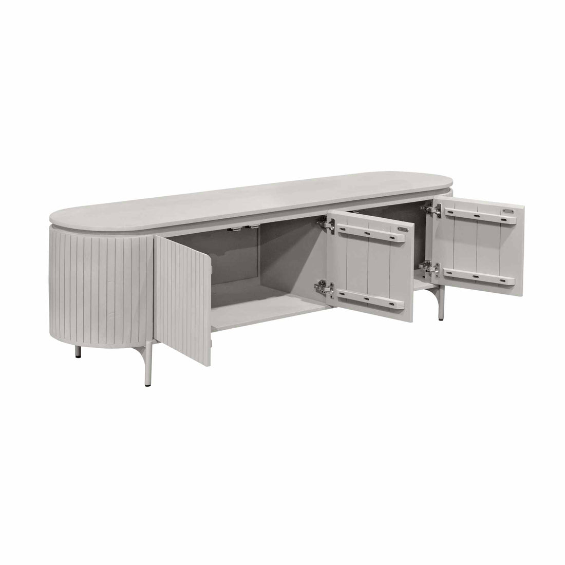 Tv meubel Solana Taupe Mangohout 165 cm