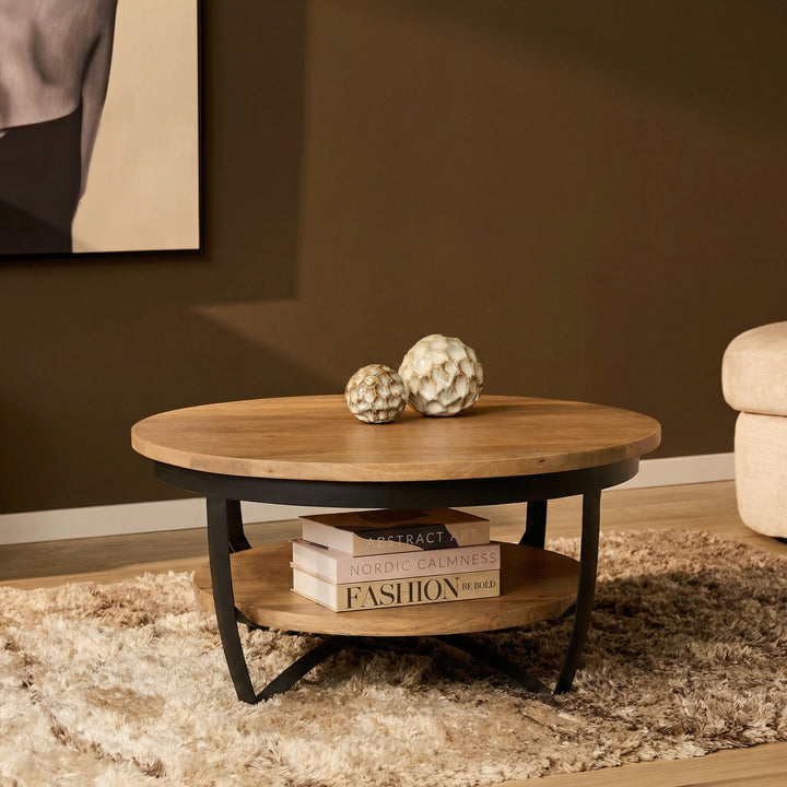 Salontafel Paras Naturel Mangohout 90 cm