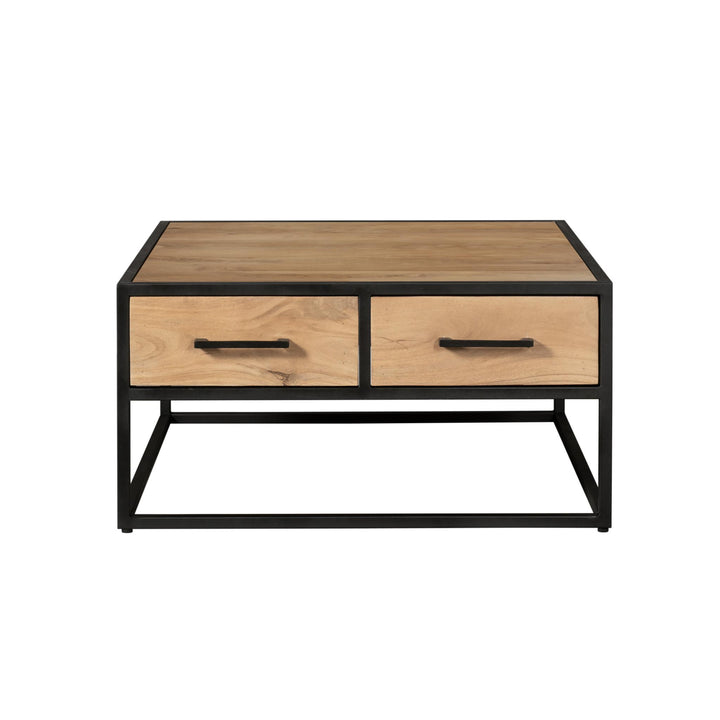 Vierkante Salontafel Dakota Naturel Mangohout 80 cm