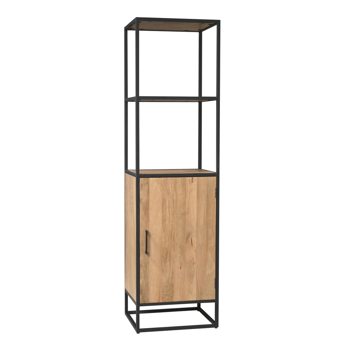 Boekenkast Dakota met deur Naturel Mangohout 55 cm