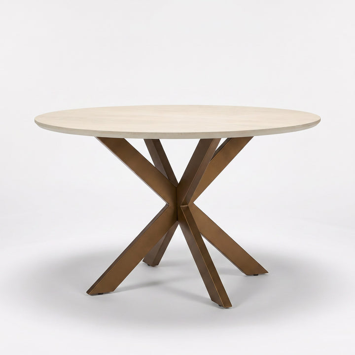 Ronde eettafel Madison Zand Mangohout 110 cm