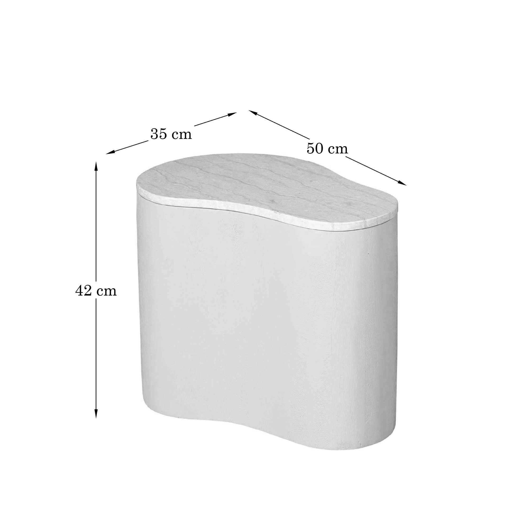 Salontafel Lovi Bruin 50 cm