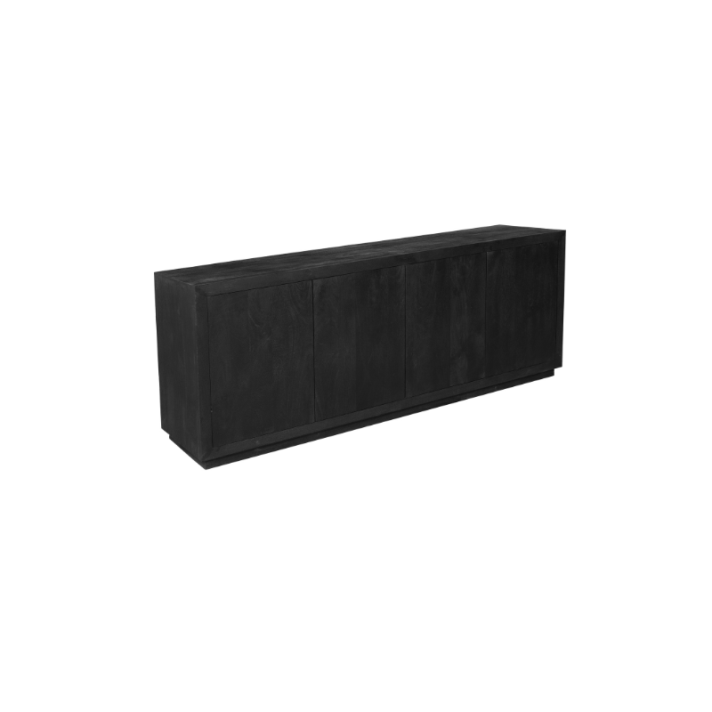Dressoir Brussel Zwart Mangohout 200 cm