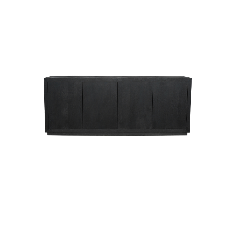 Dressoir Brussel Zwart Mangohout 200 cm