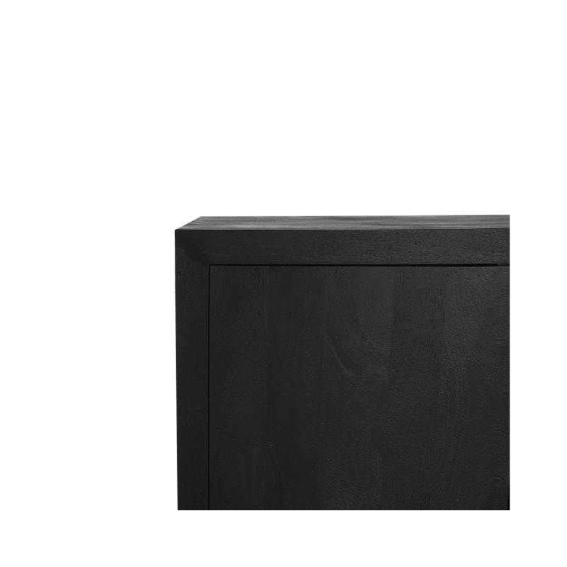 Dressoir Brussel Zwart Mangohout 200 cm