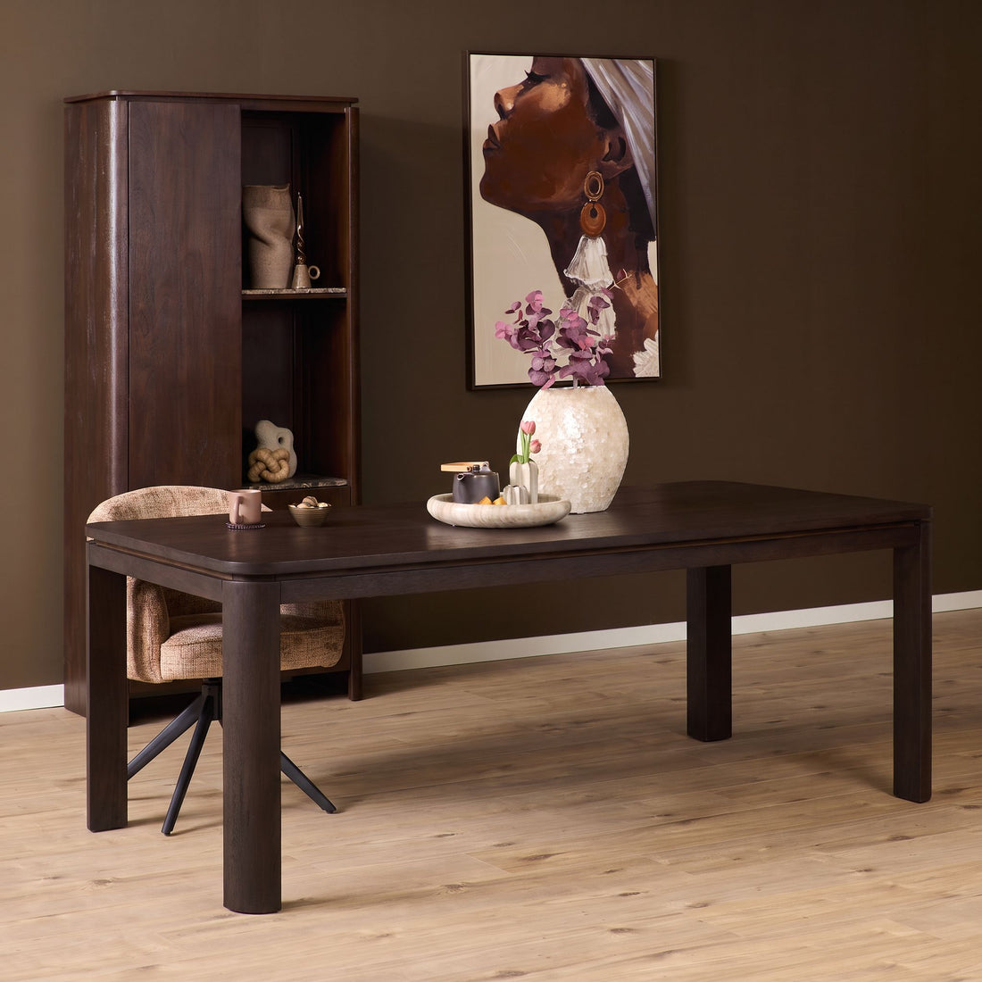 Eettafel Dallas Bruin Mangohout 240 cm