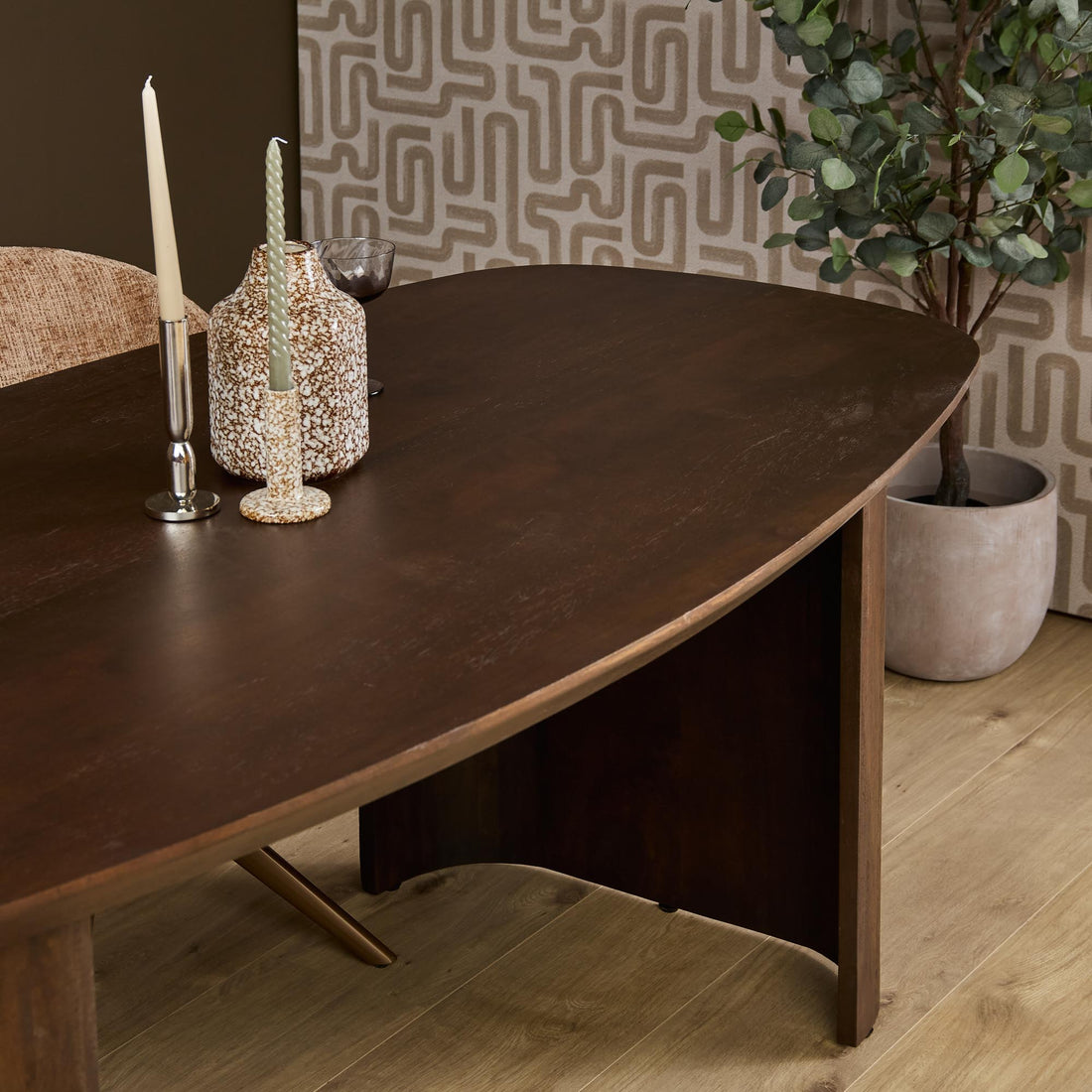 Eettafel Maré Bruin Mangohout 240 cm