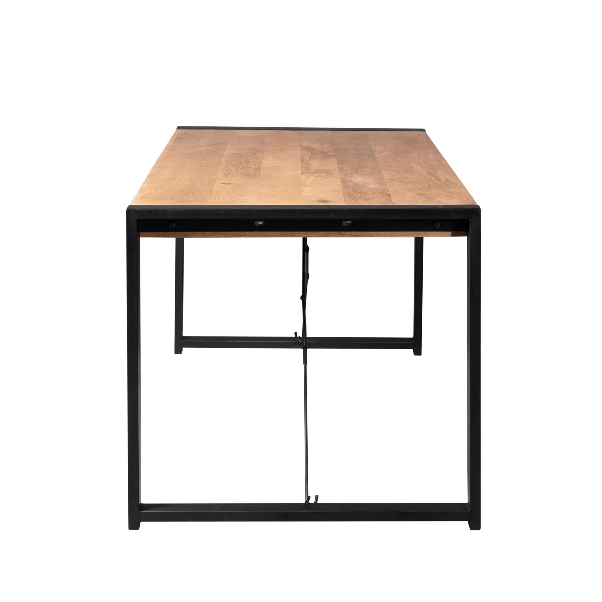 Rechthoekige eettafel Britt Naturel Mangohout 160 cm
