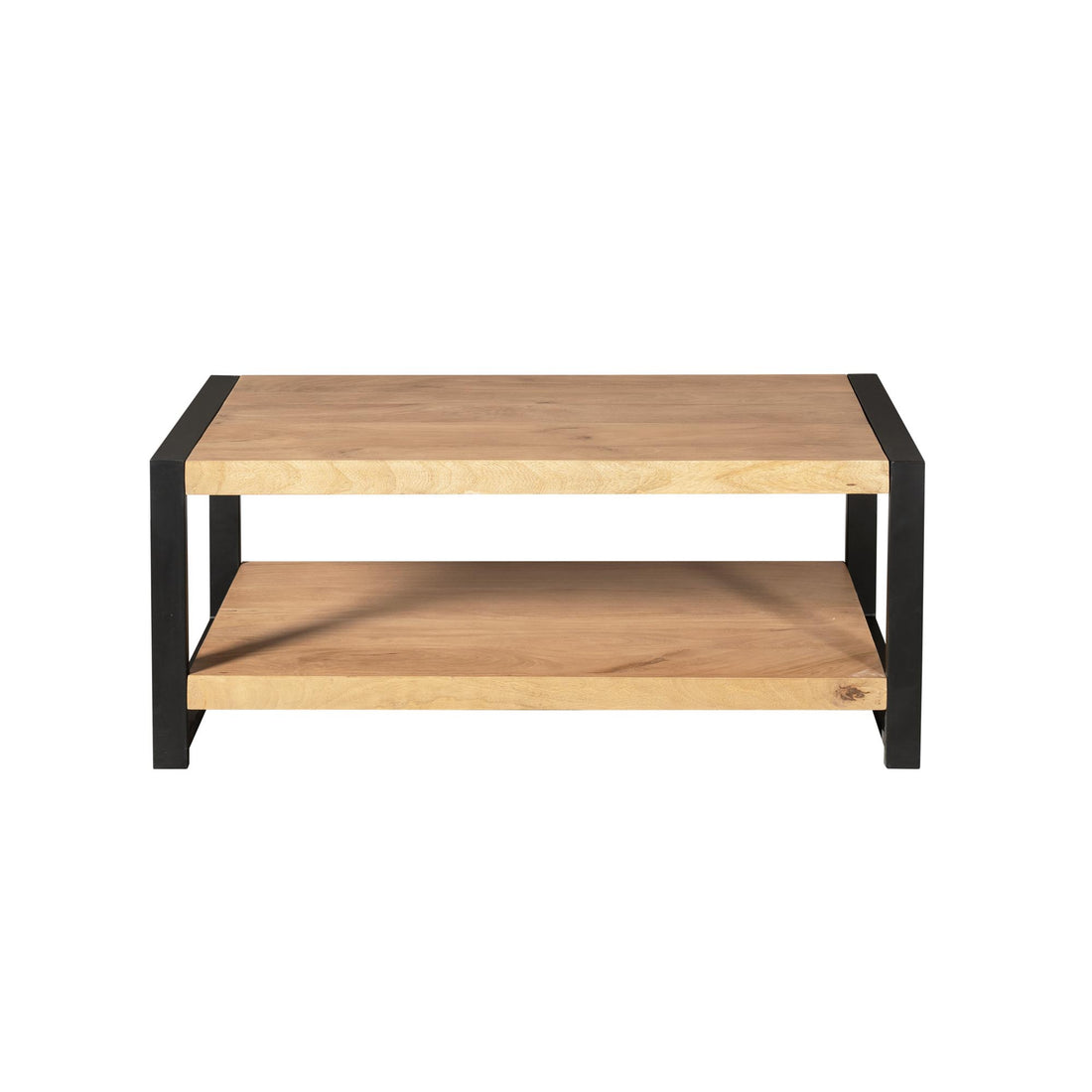 Salontafel Britt met onderblad Naturel Mangohout  110 cm