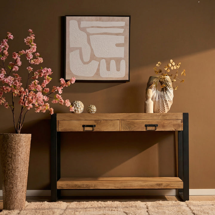 Sidetable Britt Naturel Mangohout 120 cm