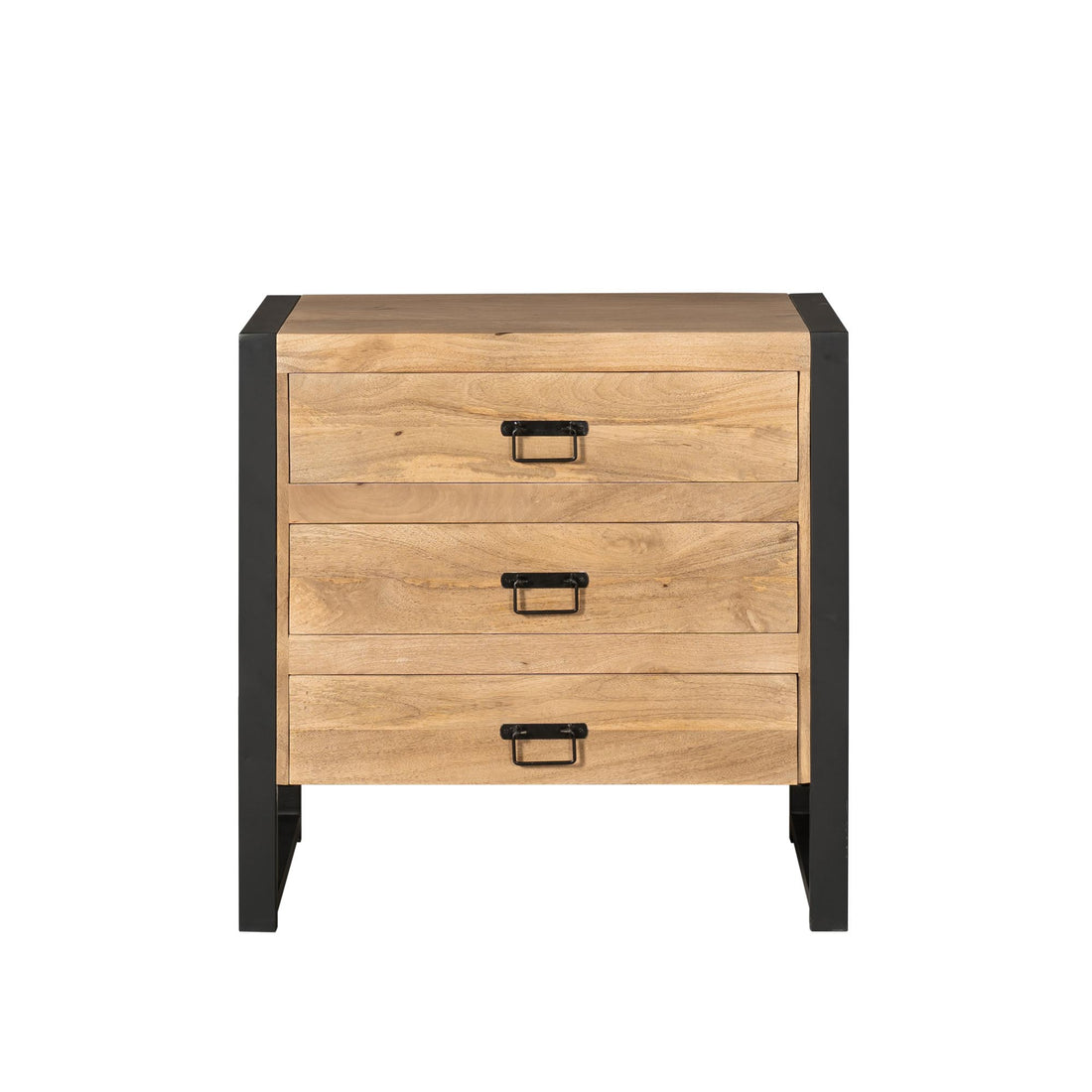 Ladenkast Britt Drie Lades Naturel Mangohout  80 cm
