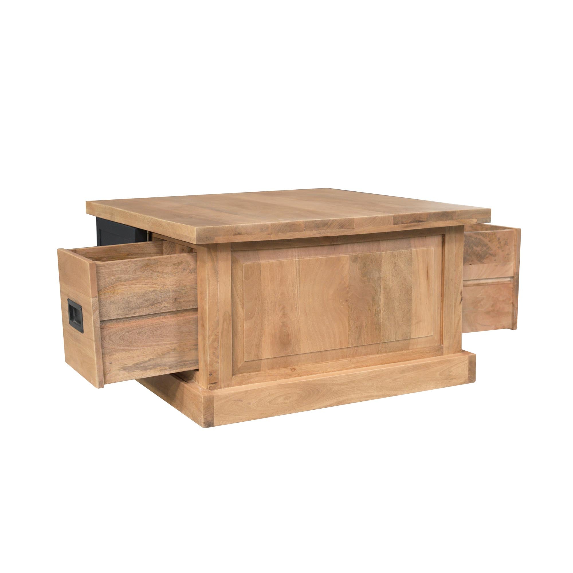 Vierkante Salontafel Noa Naturel Mangohout 80 cm