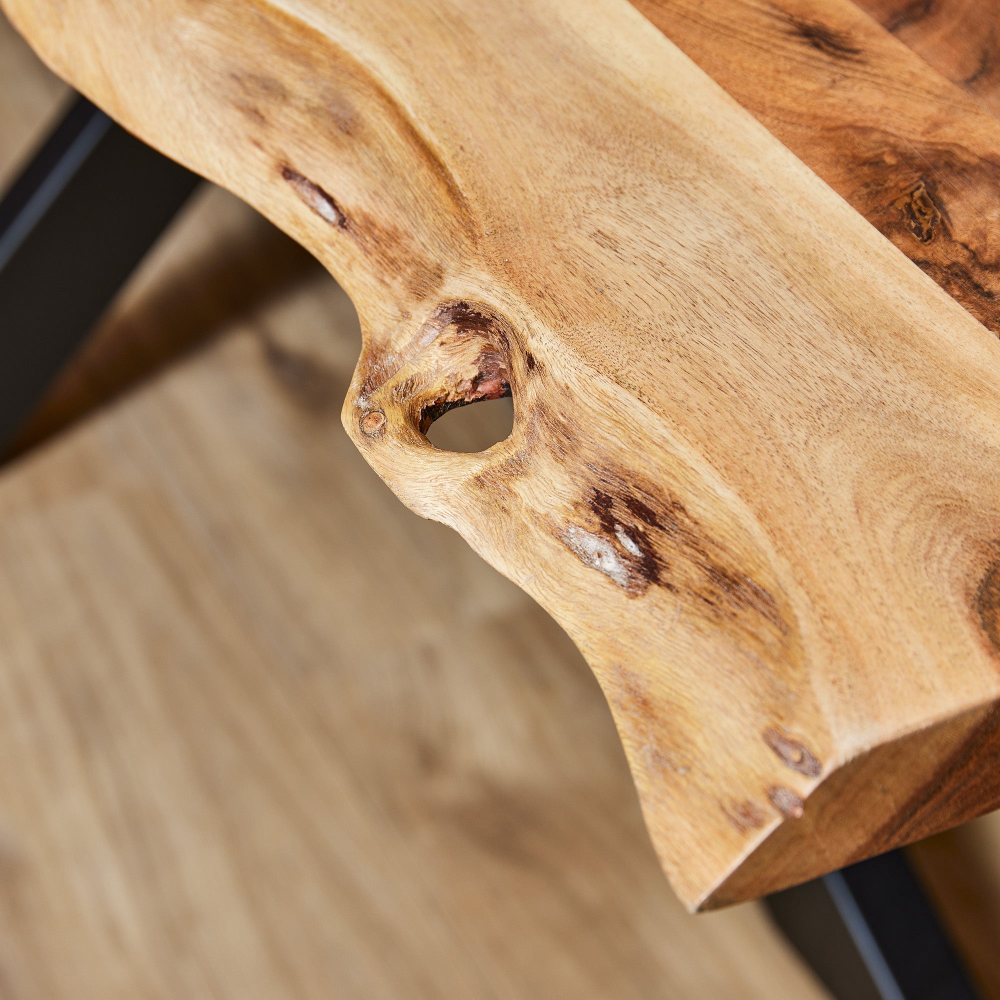 Boomstamtafel Live Edge Naturel Acaciahout 240 cm