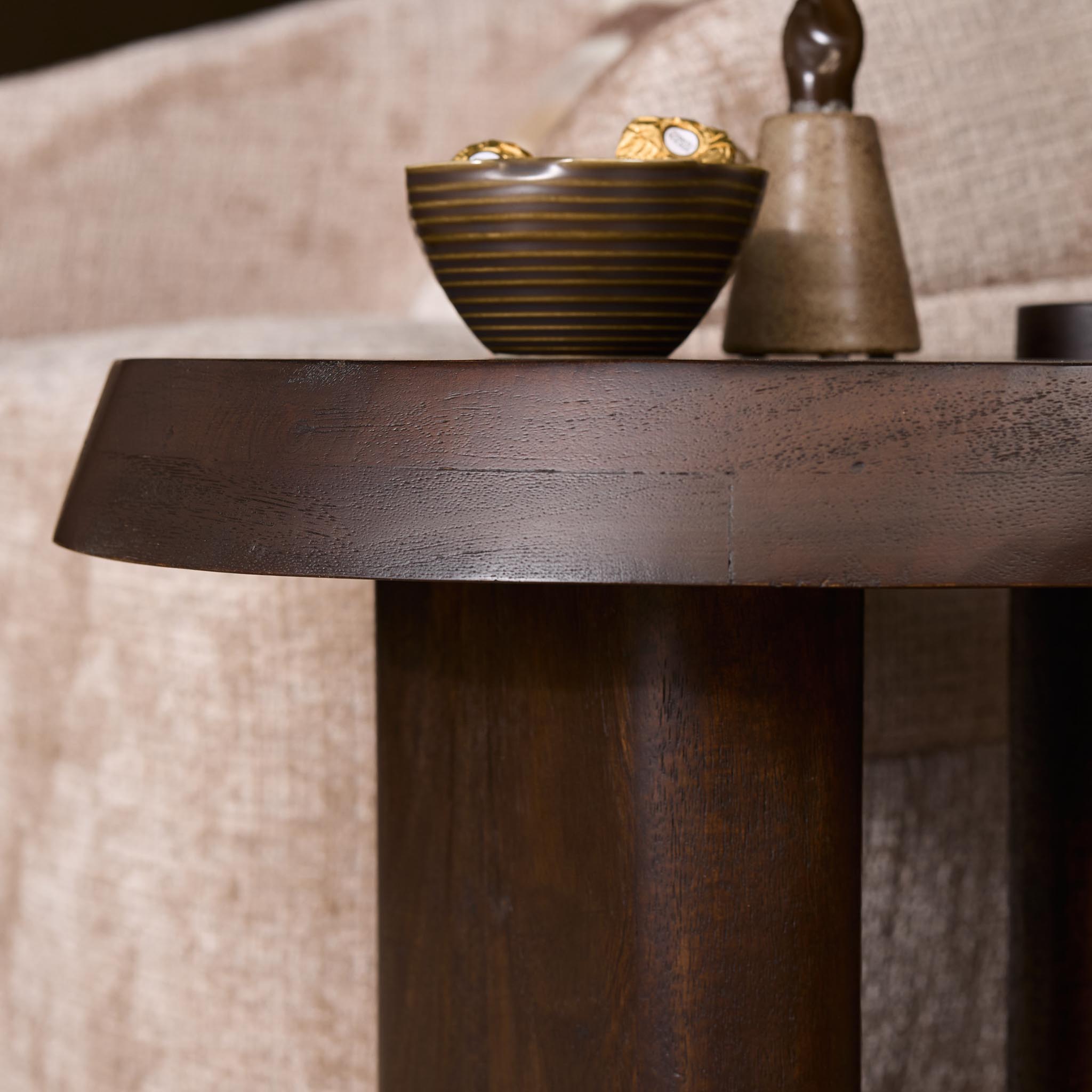 Salontafel Rava Bruin Mangohout 125 cm