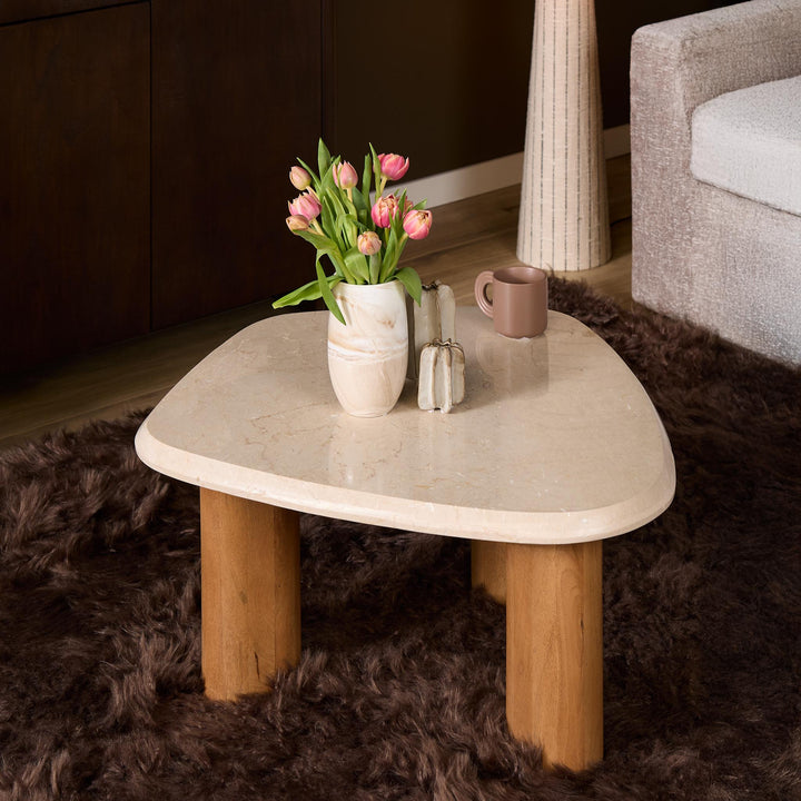 Salontafel Nuvé Naturel Botticino marmer 84 cm