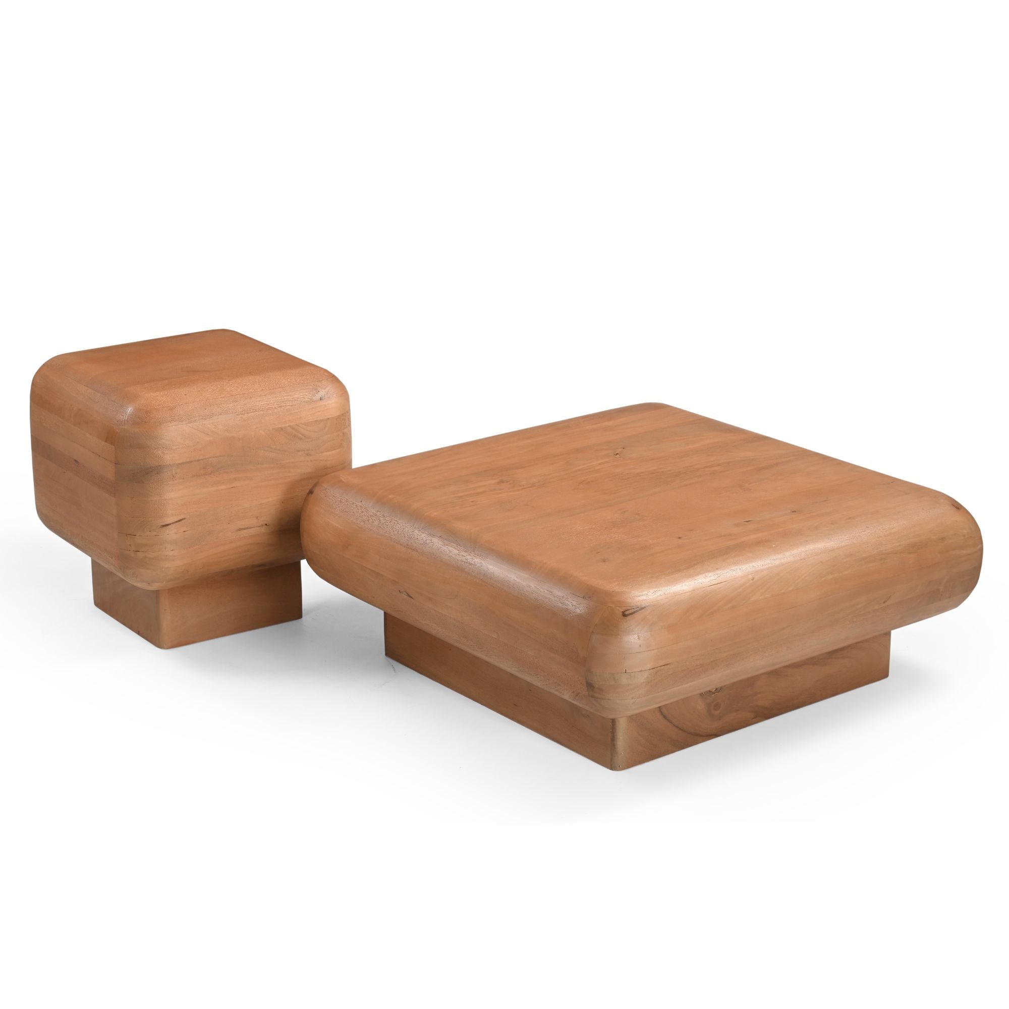 Salontafel Fedde Naturel Mangohout 80 cm