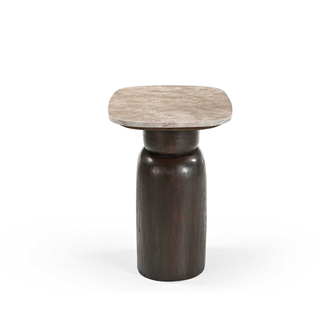 Bijzettafel Silva Bruin Marmer 56 cm