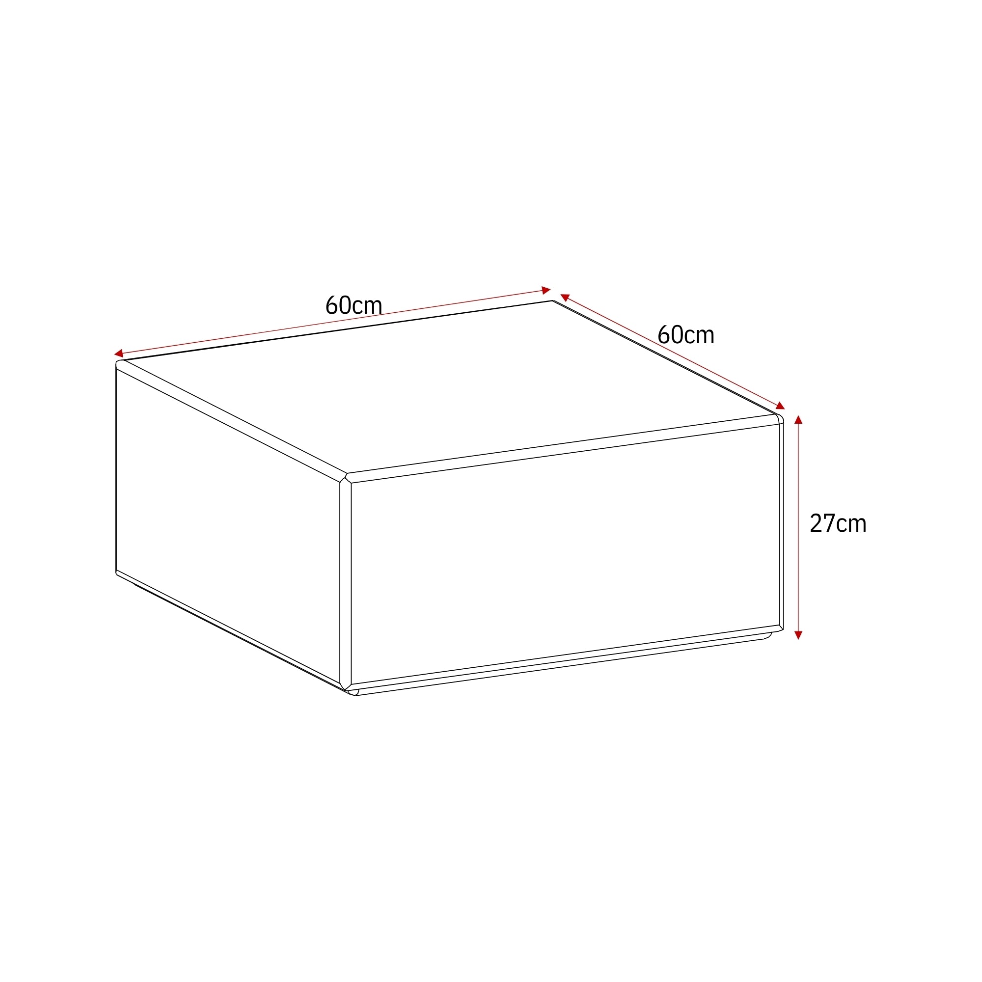 Salontafel Elias Wit MDF 60 cm