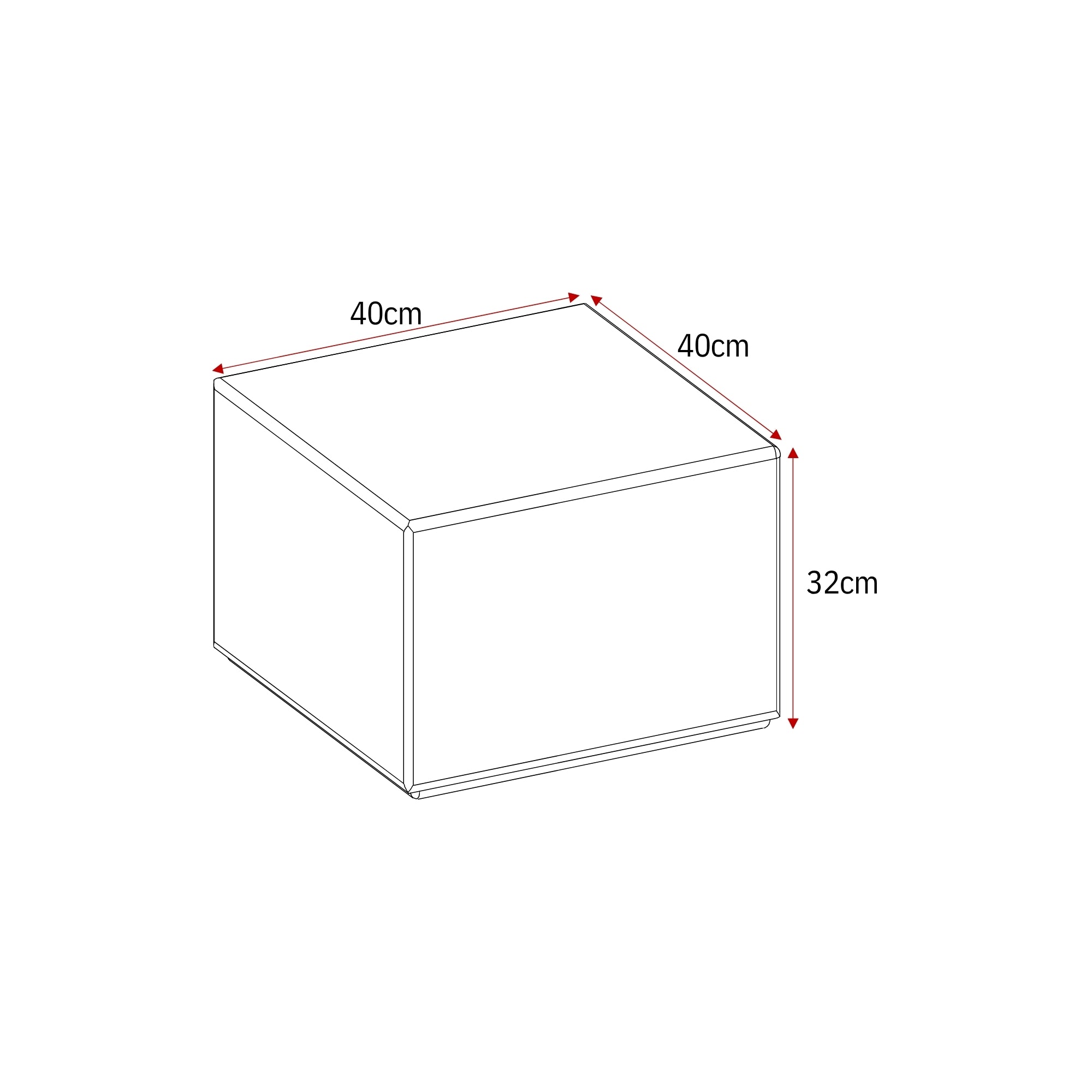 Salontafel Elias Bruin MDF 40 cm