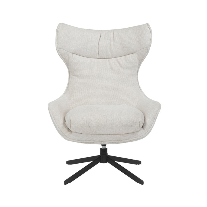Draaibare fauteuil Olivia Gebroken wit