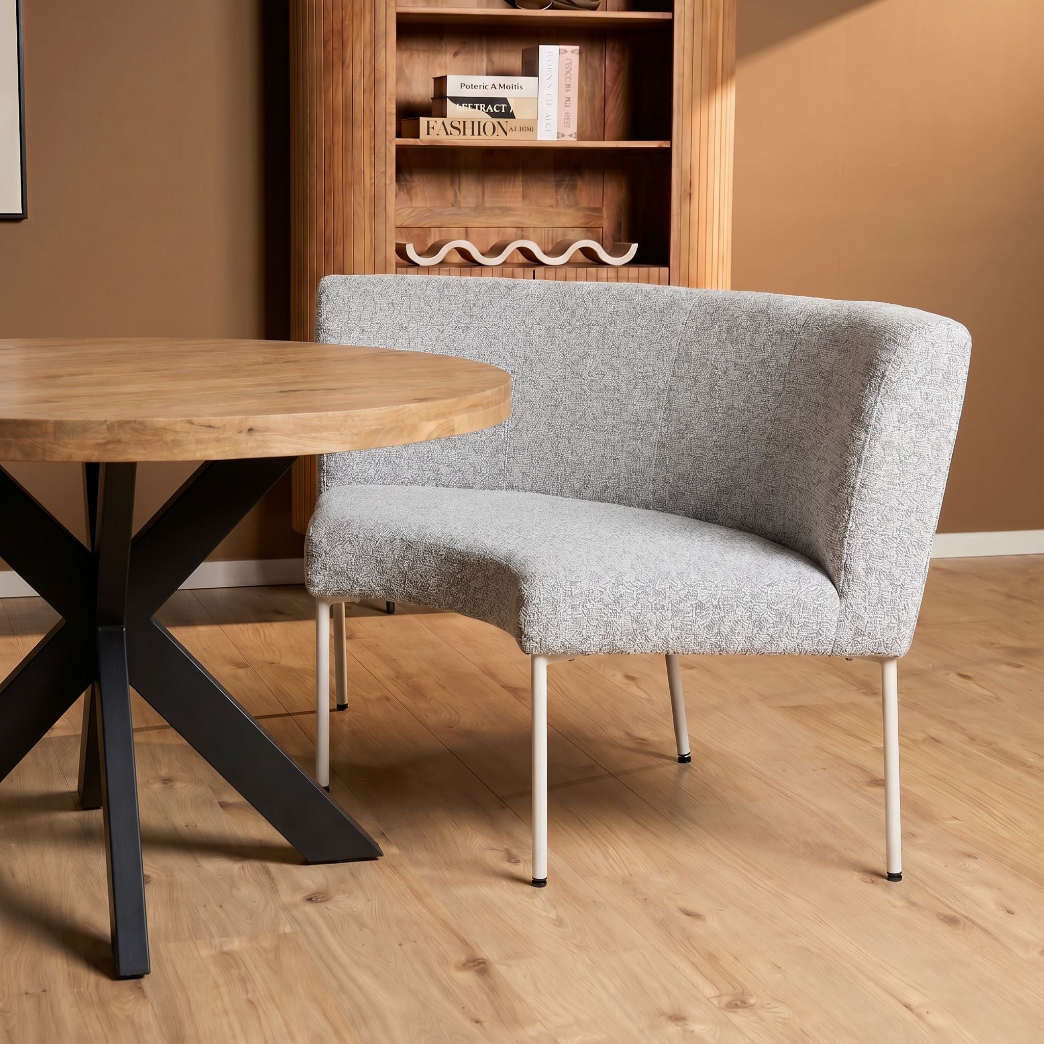 Eetkamerbank Riff Beige Hoek