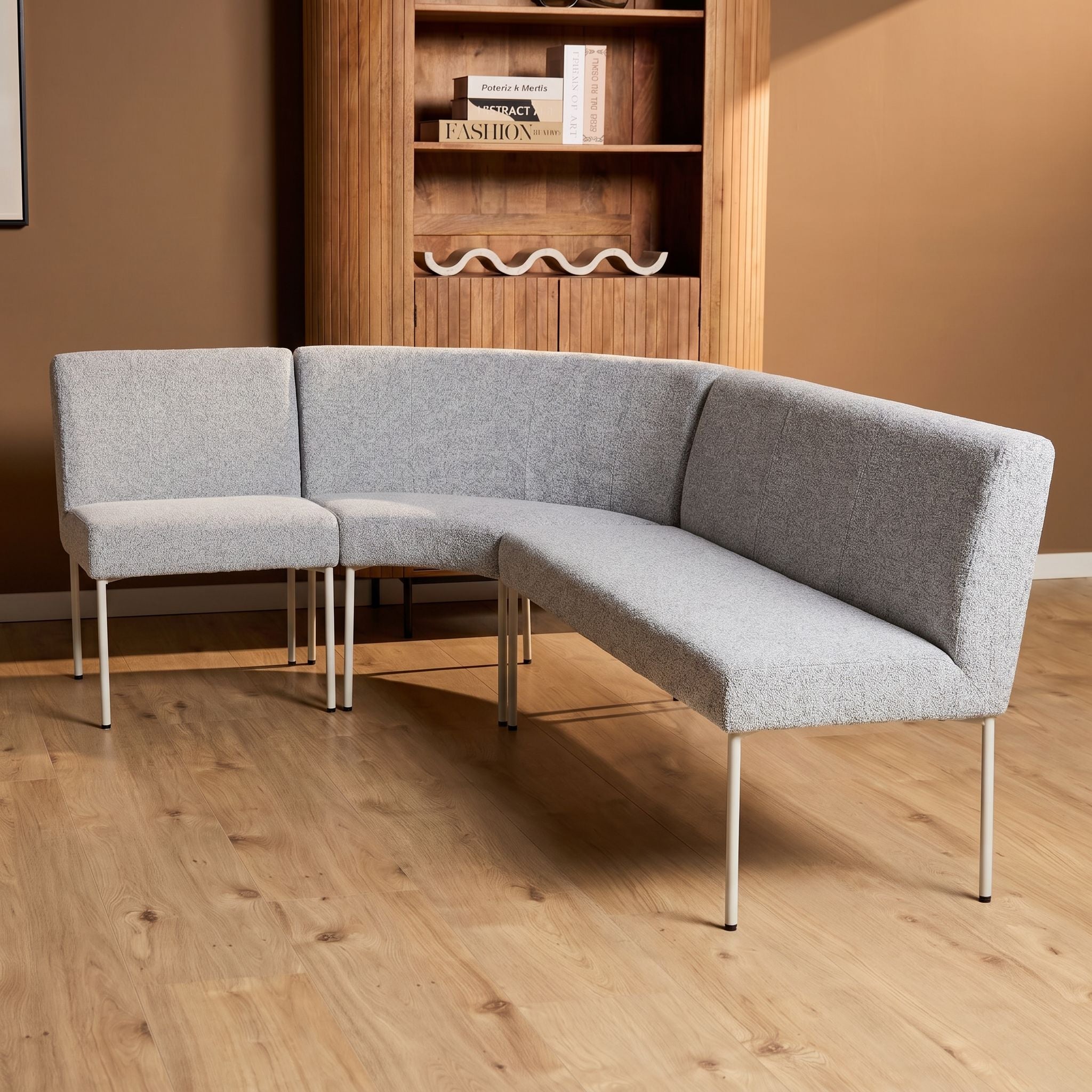 Eetkamerbank Riff Beige Hoek
