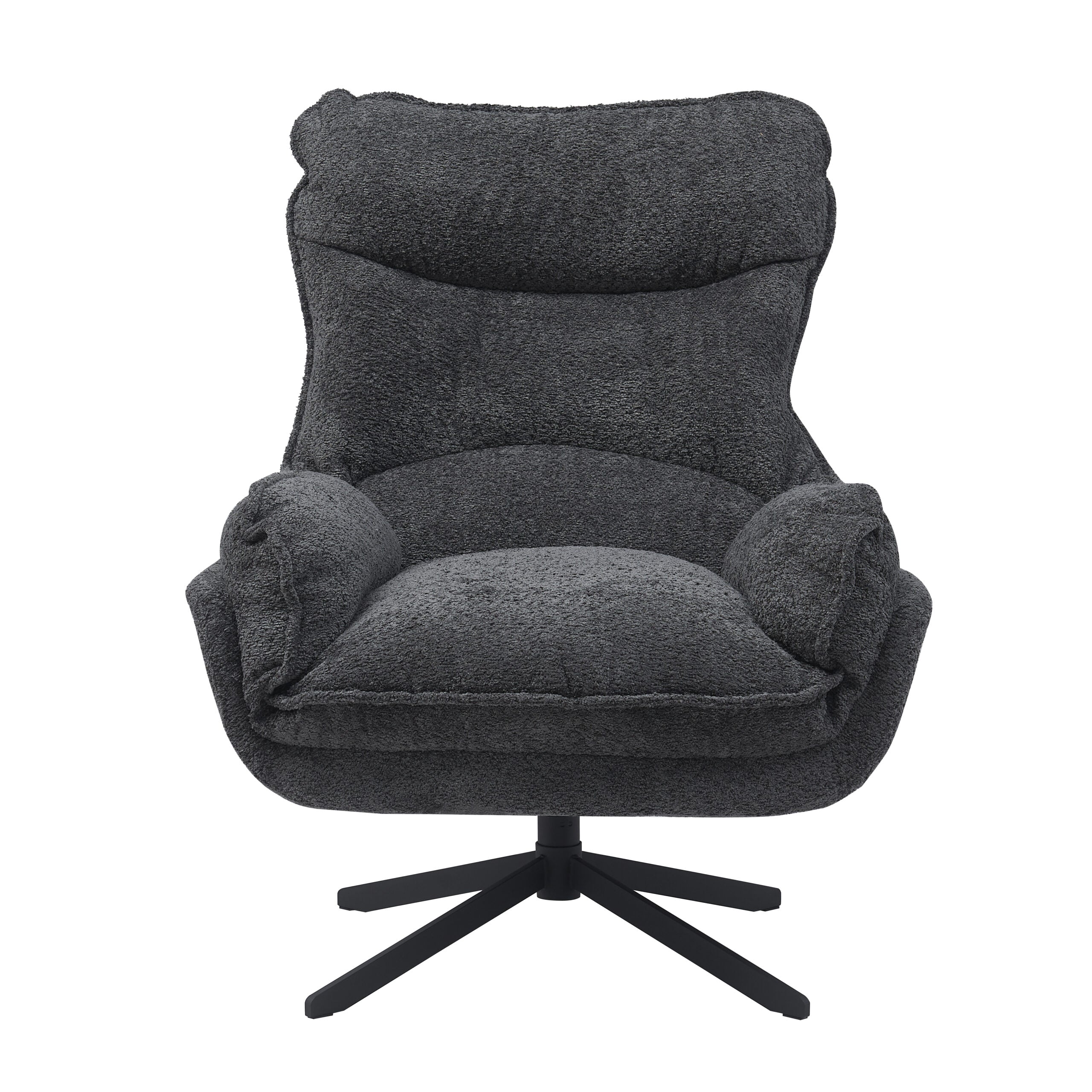 Draaibare fauteuil Vera Donkergrijs