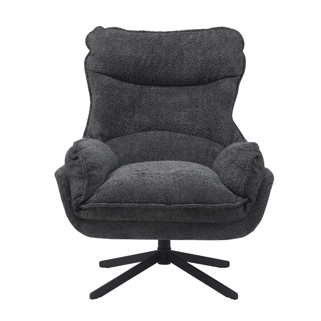 Draaibare fauteuil Vera Donkergrijs