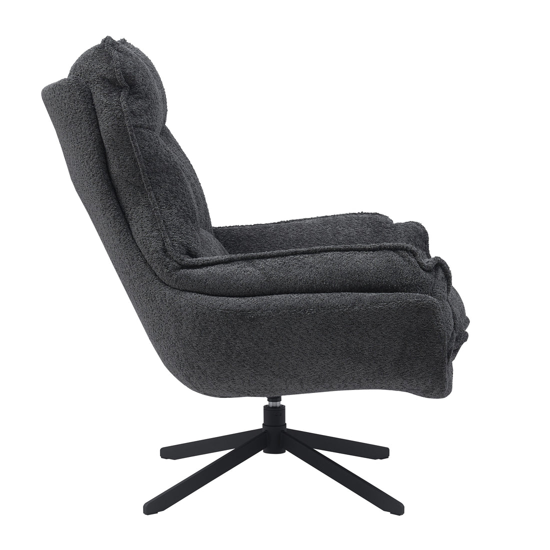 Draaibare fauteuil Vera Donkergrijs