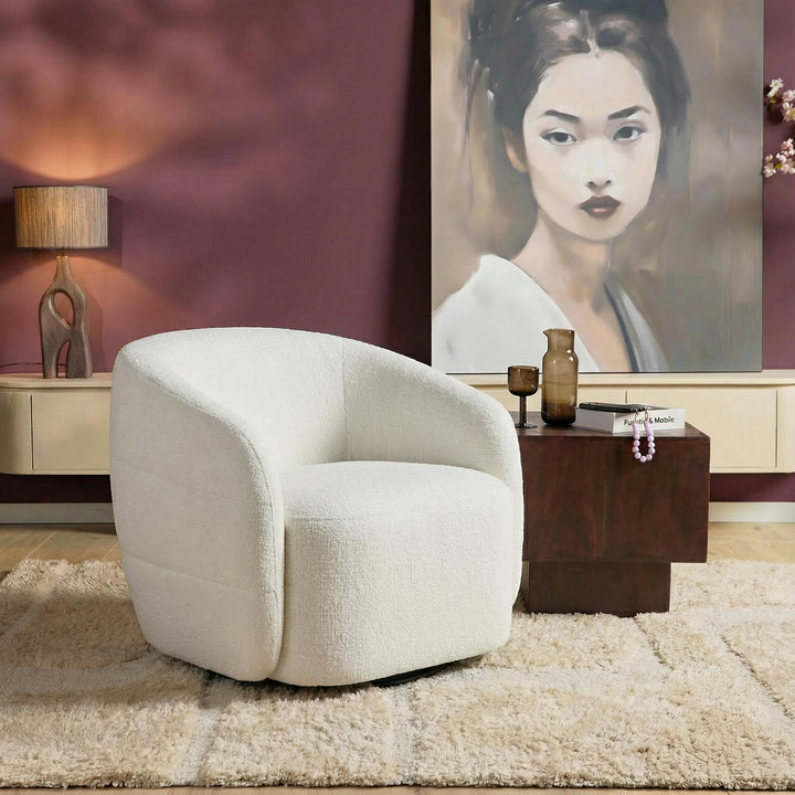 Draaibare Fauteuil Yara Off White