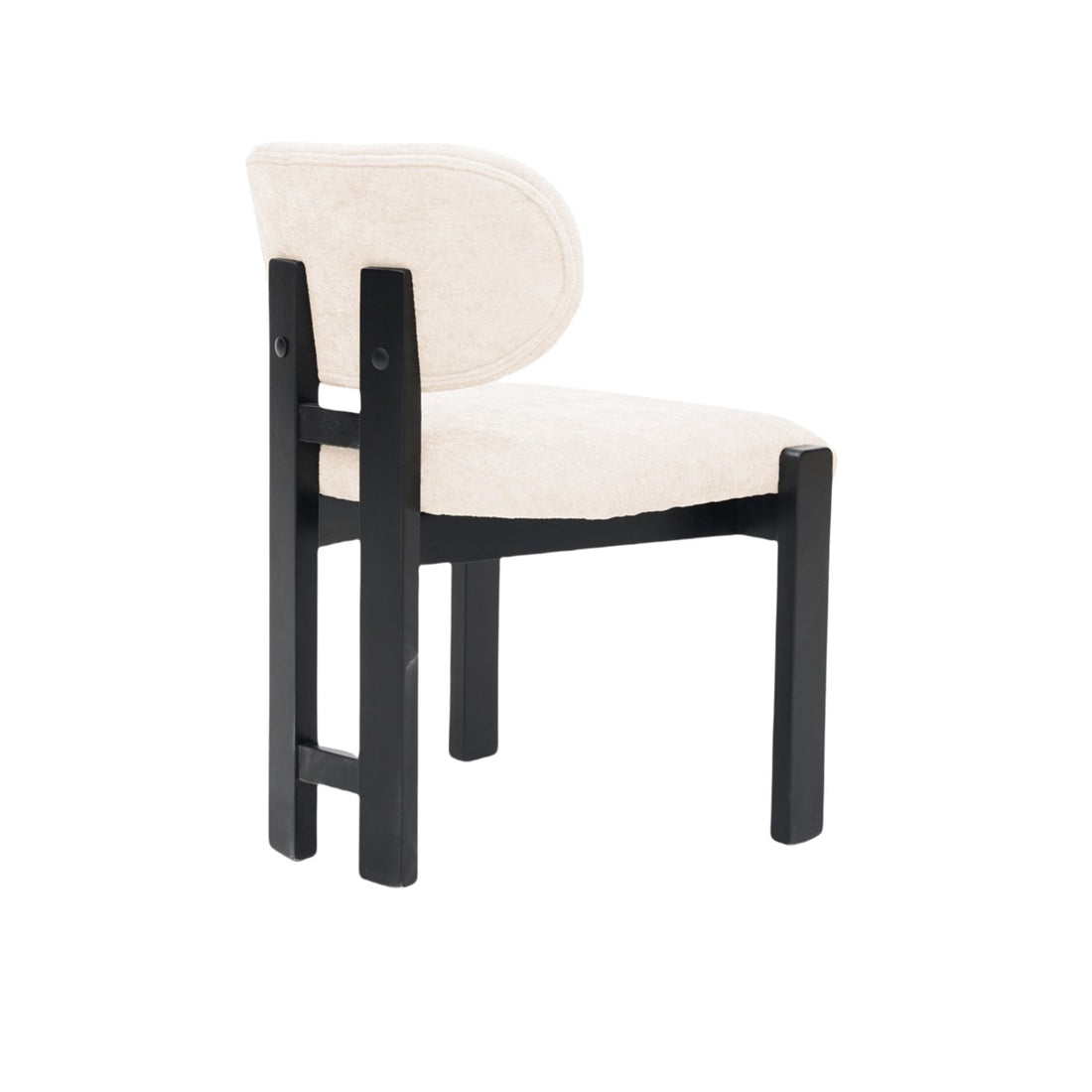 Eetkamerstoel Desirey – Wit / zwart