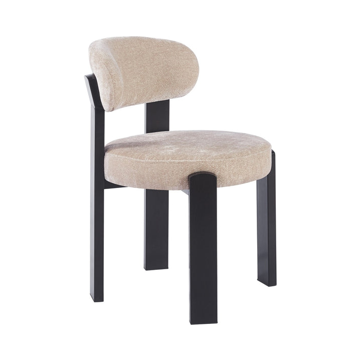 Eetkamerstoel Moly – Beige / zwart