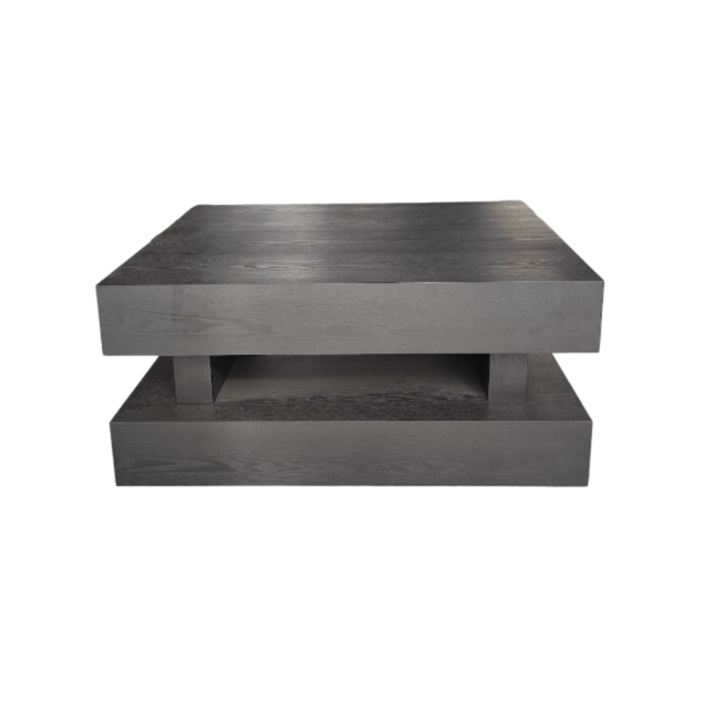 TOLEDO BLACK PLAIN VENEER MET LADE 100X100