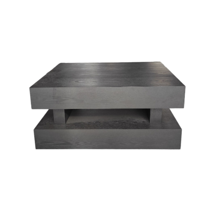 TOLEDO BLACK PLAIN VENEER MET LADE 100X100