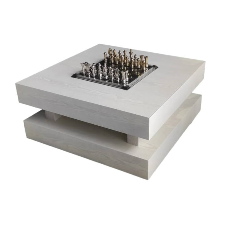TOLEDO CREAM PLAIN VENEER MET LADE  100X100