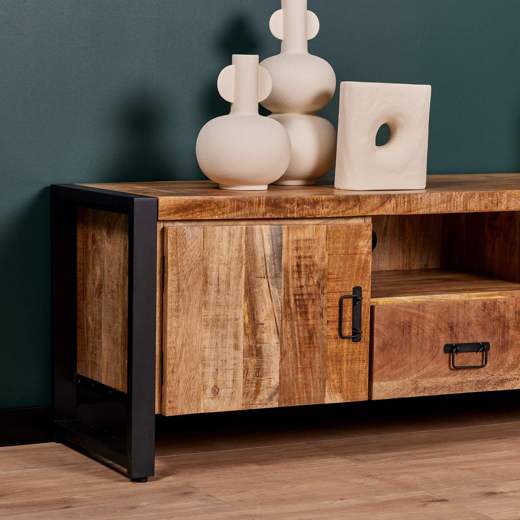 TV-Schrank Boaz 200 cm | Zwei Türen und zwei Schubladen