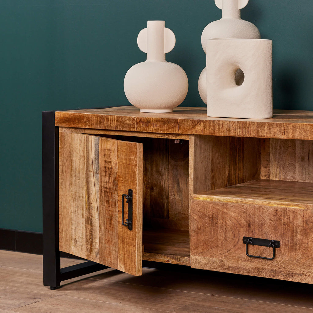 TV-Schrank Boaz 200 cm | Zwei Türen und zwei Schubladen