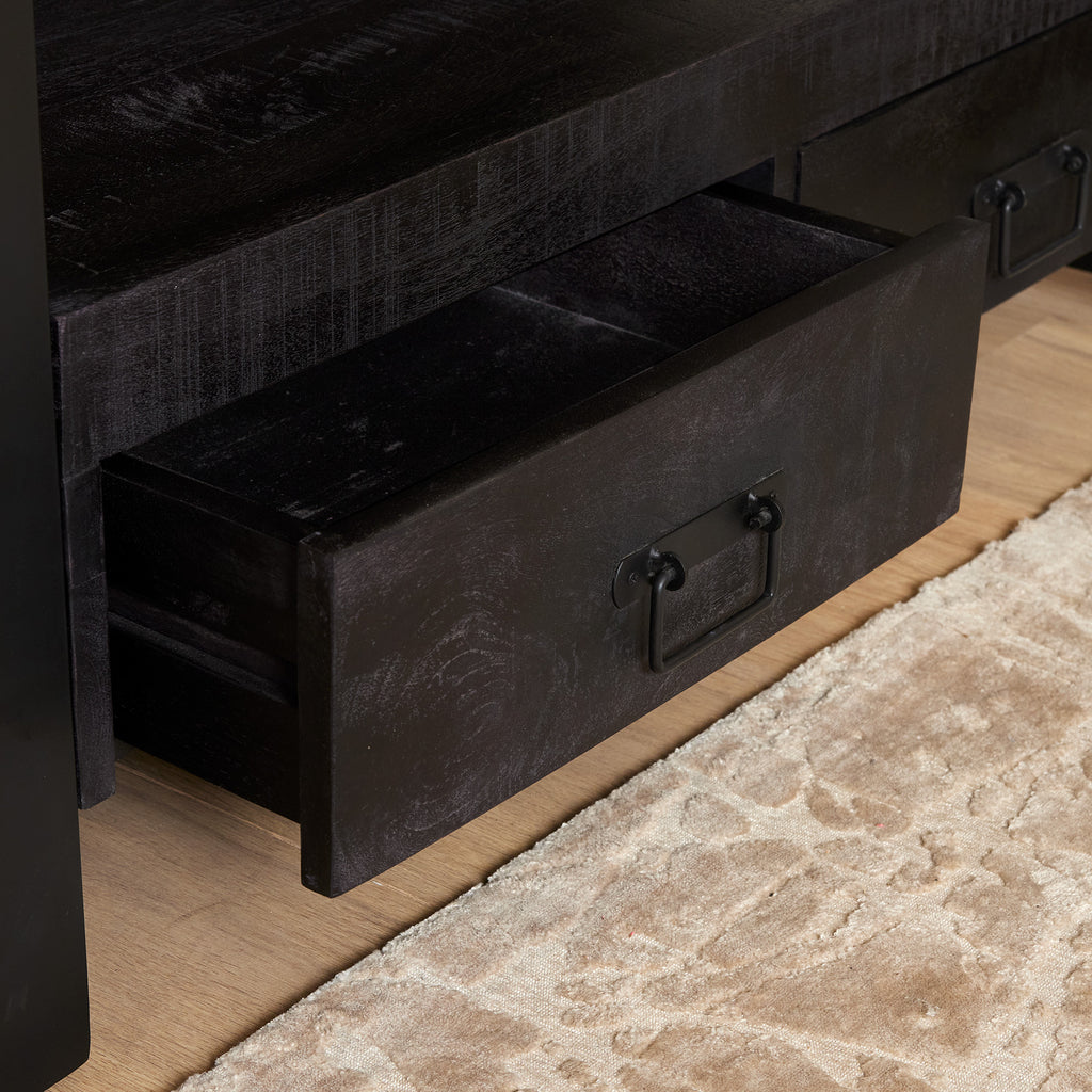 TV-Schrank Boaz Schwarz | 100 cm