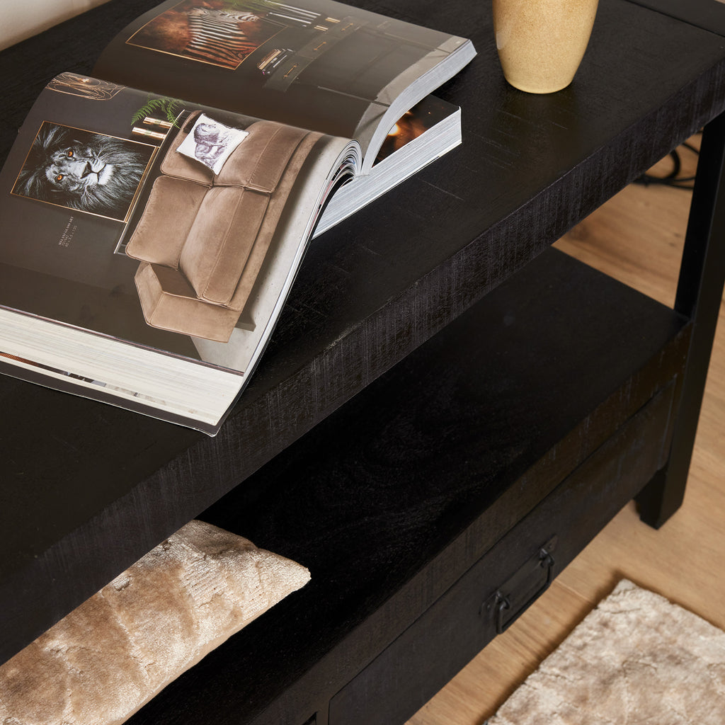 TV-Schrank Boaz Schwarz | 220 cm