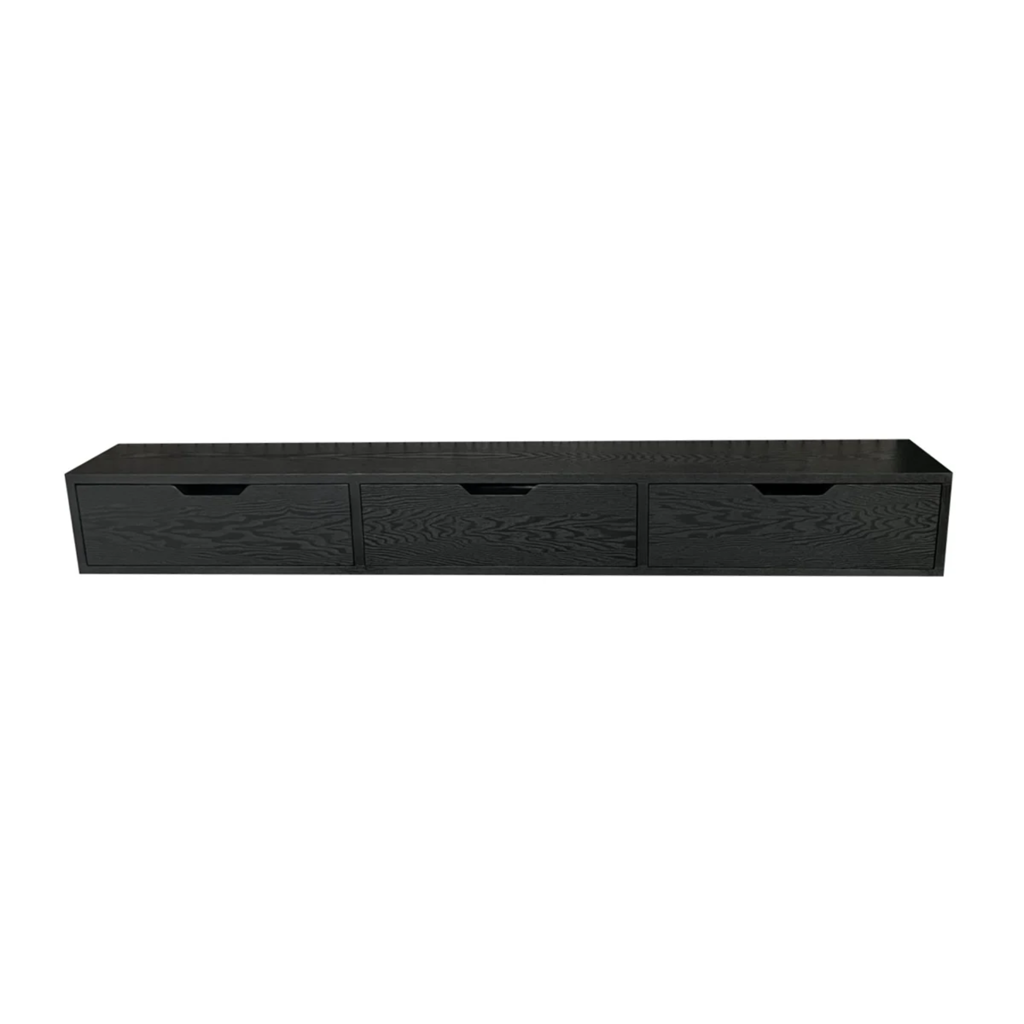 ZWEVENDE KAST ZWART FINEER 160X24X20