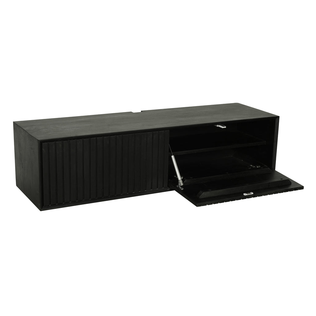Schwebender TV-Schrank Madison Black | 120 cm