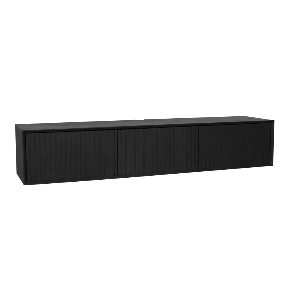 Schwebender TV-Schrank Madison Black | 160 cm