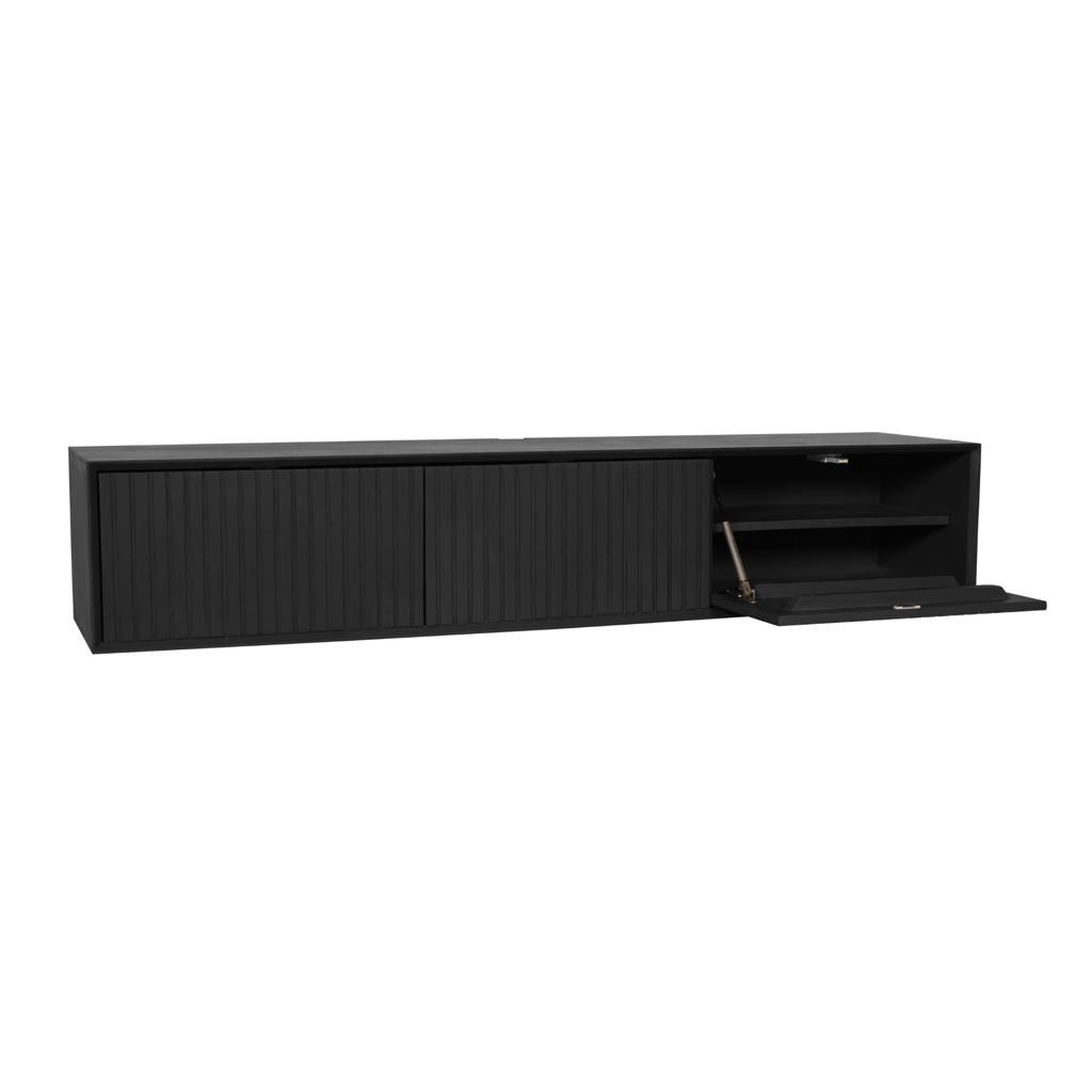 Schwebender TV-Schrank Madison Black | 160 cm
