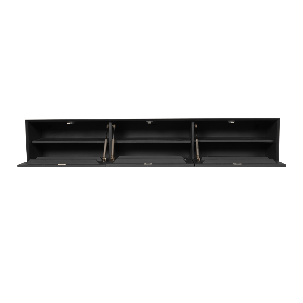 Schwebender TV-Schrank Madison Black | 160 cm