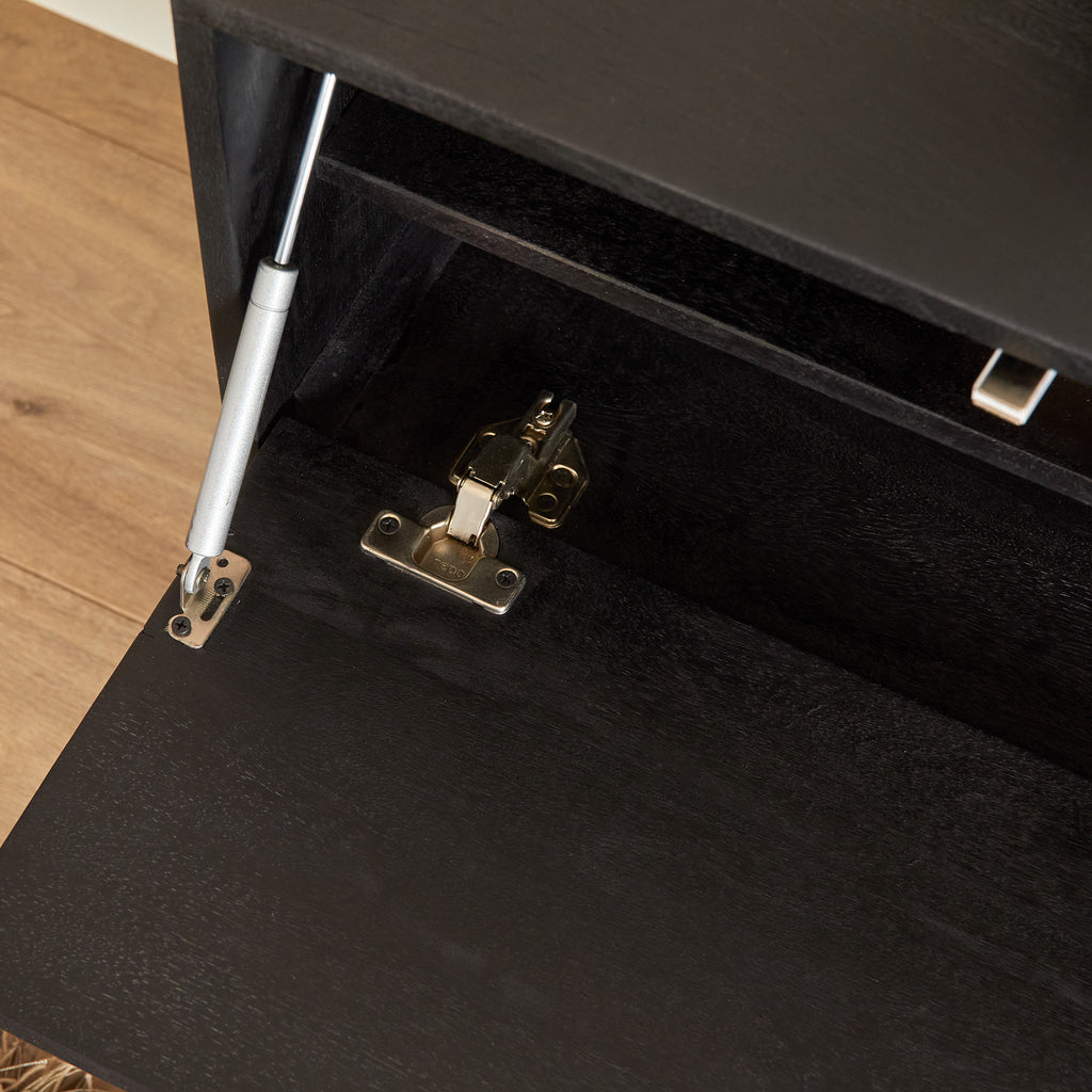 Schwebender TV-Schrank Vision Black | 240 cm