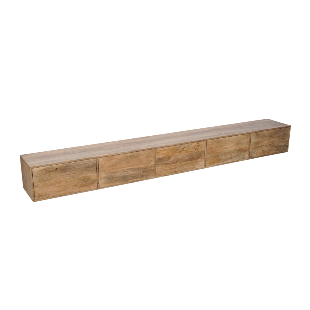Schwebender TV-Schrank Vision Natural | 280 cm
